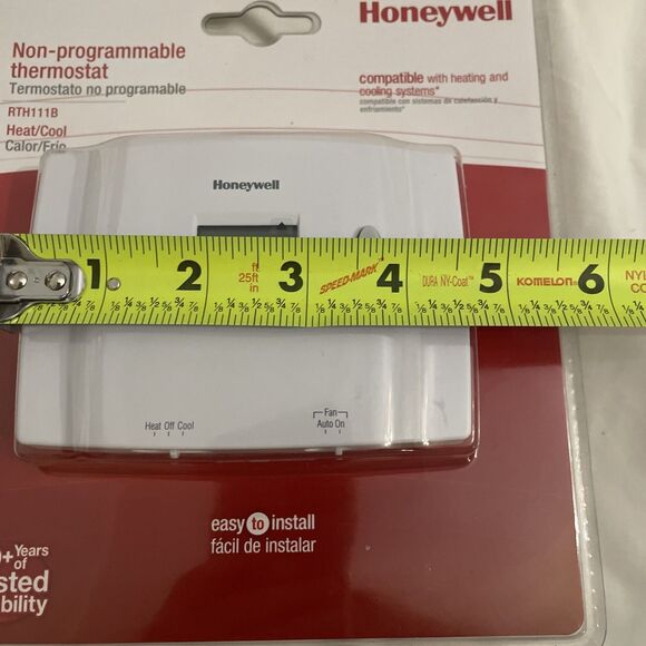 Honeywell RTH111B Digital Non-Programmable Thermostat White Deadstock - Picture 9 of 10